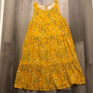 yellow floral dress